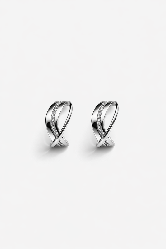 Silver hoops