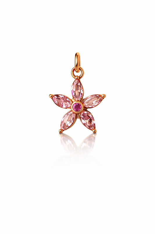 Blush Blossom Crystal Pendant