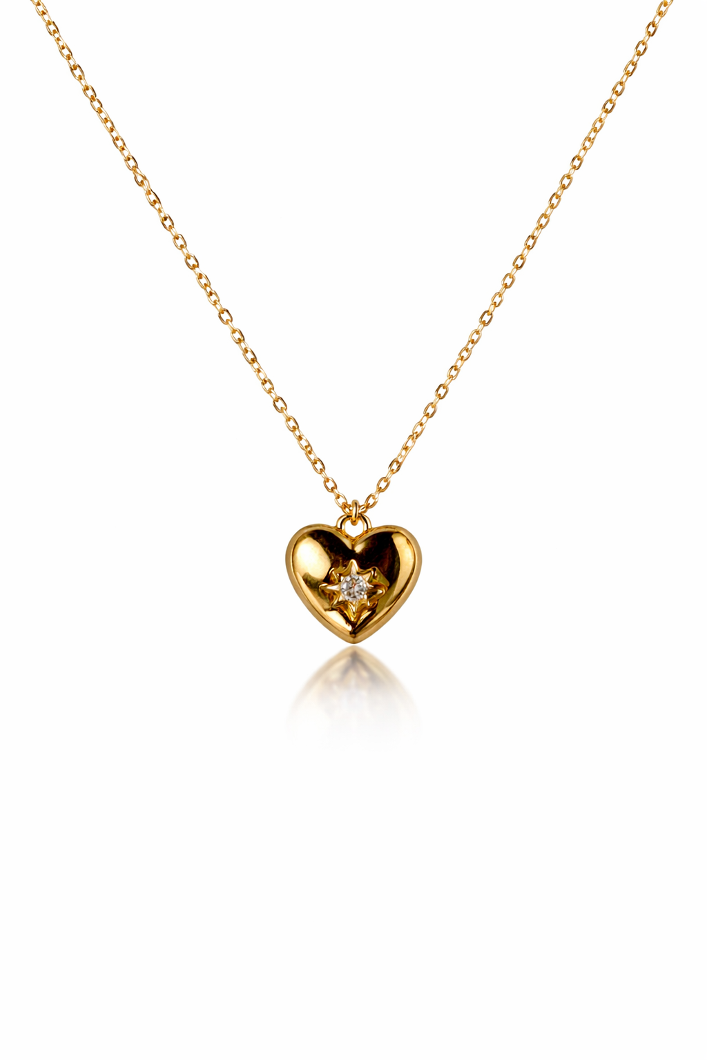 Golden Heart Spark Pendant