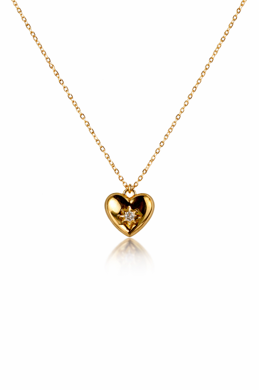 Golden Heart Spark Pendant