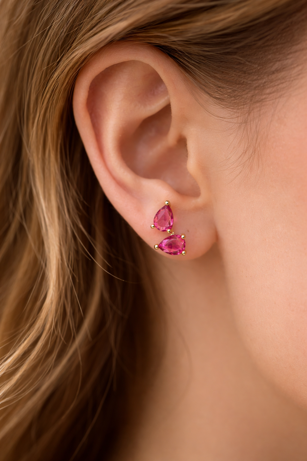 Blush Luxe Teardrop Earrings