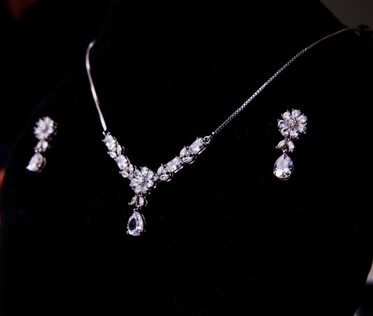 Celeste Bloom Drop Necklace